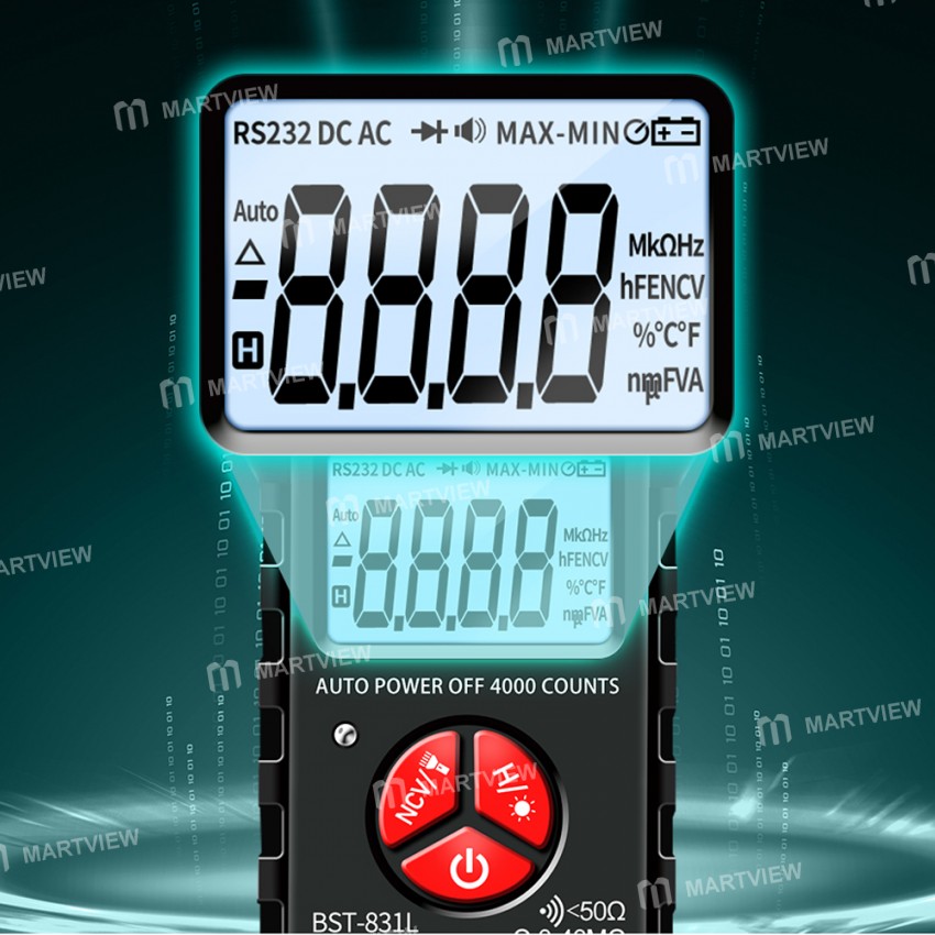 BST-831L High Precision NCV Full Automatic Digital Multimeter with LED Lighting