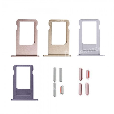 Replacement sim card slot holder tray volume button power button mute button for iPhone 6s plus