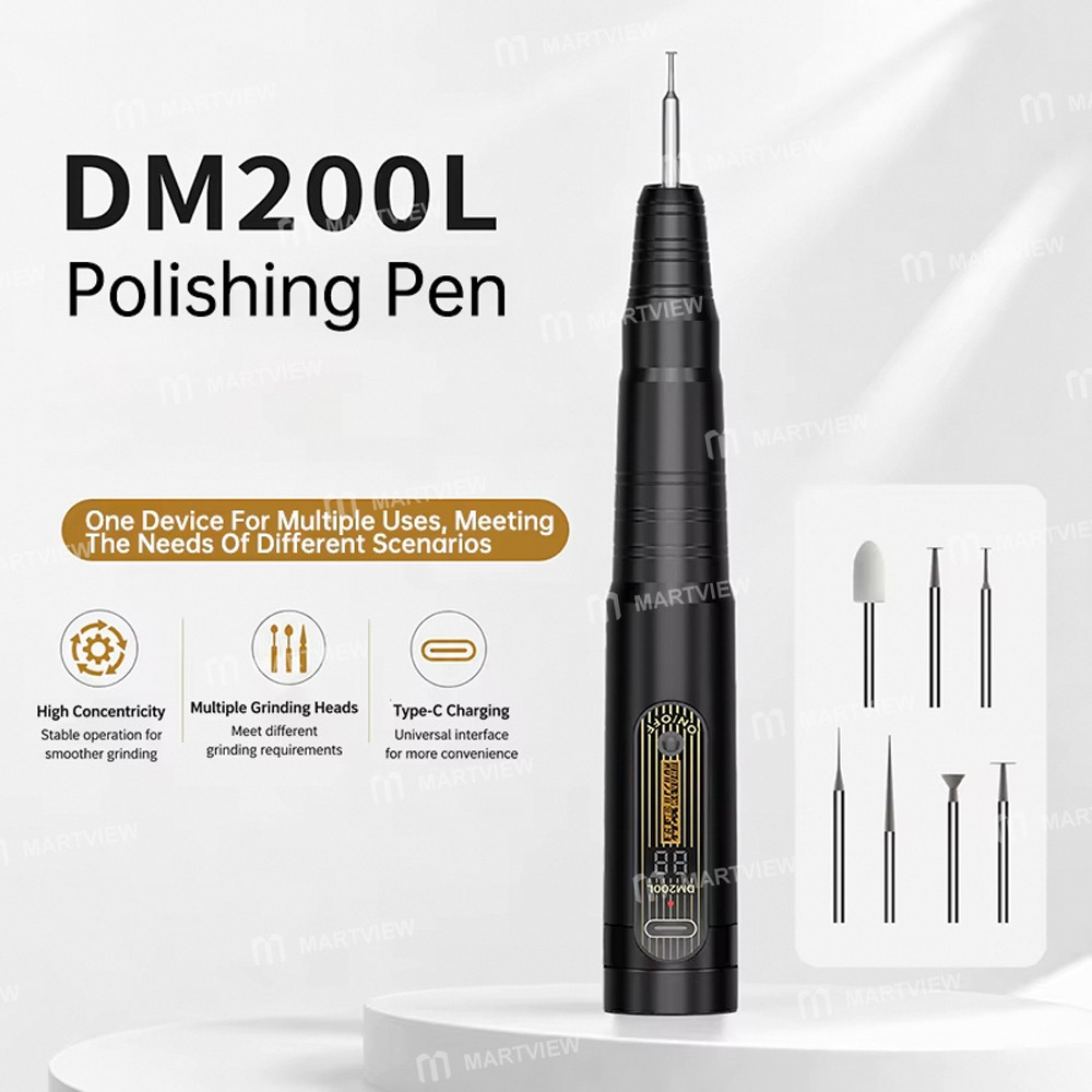 keguan dm200l-stepless-speed-high-efficiency-cutting-grinder-pen-with-7pcs-polishing-head-3