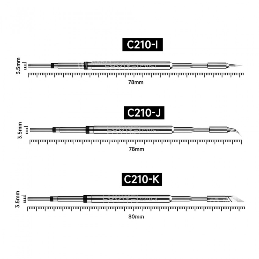 luowei lw-c210-series-all-in-one-lead-free-soldering-iron-tip-for-210-t26-series-soldering-station-7