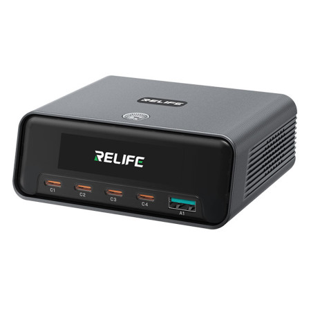 Relife Q8 165W GaN Intelligent Multi-Port Digital Display Charger Up to 140W Single-Port Output
