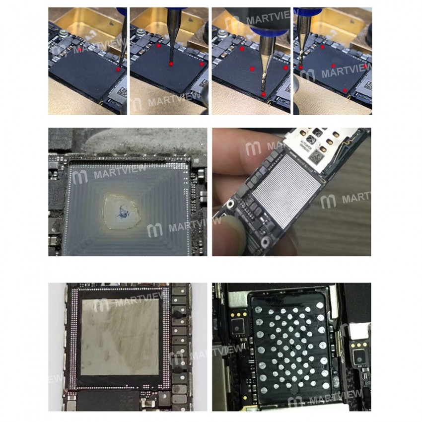 JY02 220V Smart IC Grinding Machine Grinding Removing Tool with Display for iPhone X / 8 Plus / 8 /