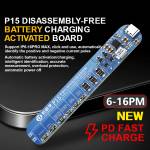 jtx p15-disassembly-free-battery-charging-activation-board-with-pd-charging-for-iphone-6-to-16pro-ma