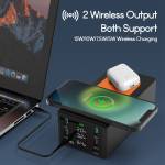 Multi-port 150W QC3.0 Wireless Fast Charging Station with Type-C PD 65W Fast Charging