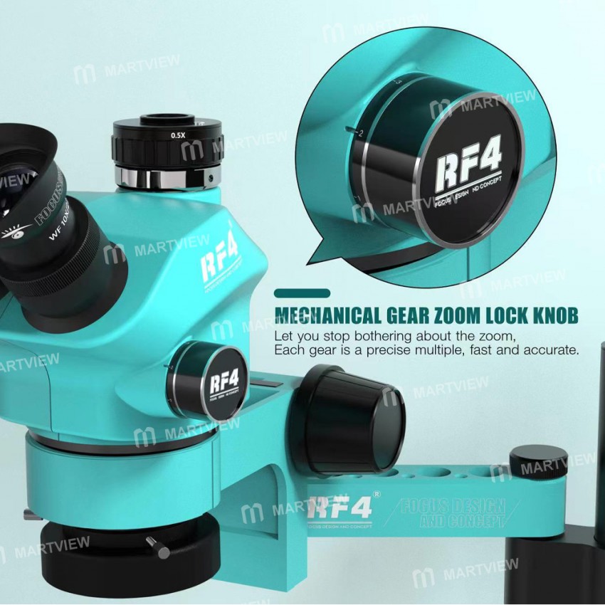 rf4 rf7050pro-fo19-360-adjustable-universal-telescopic-rotating-lifting-microscope-6