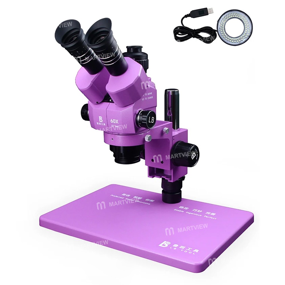 luban lb-60x-660x-trinocular-stereo-microscope-support-diopter-adjustment-for-pcb-soldering-repair-6