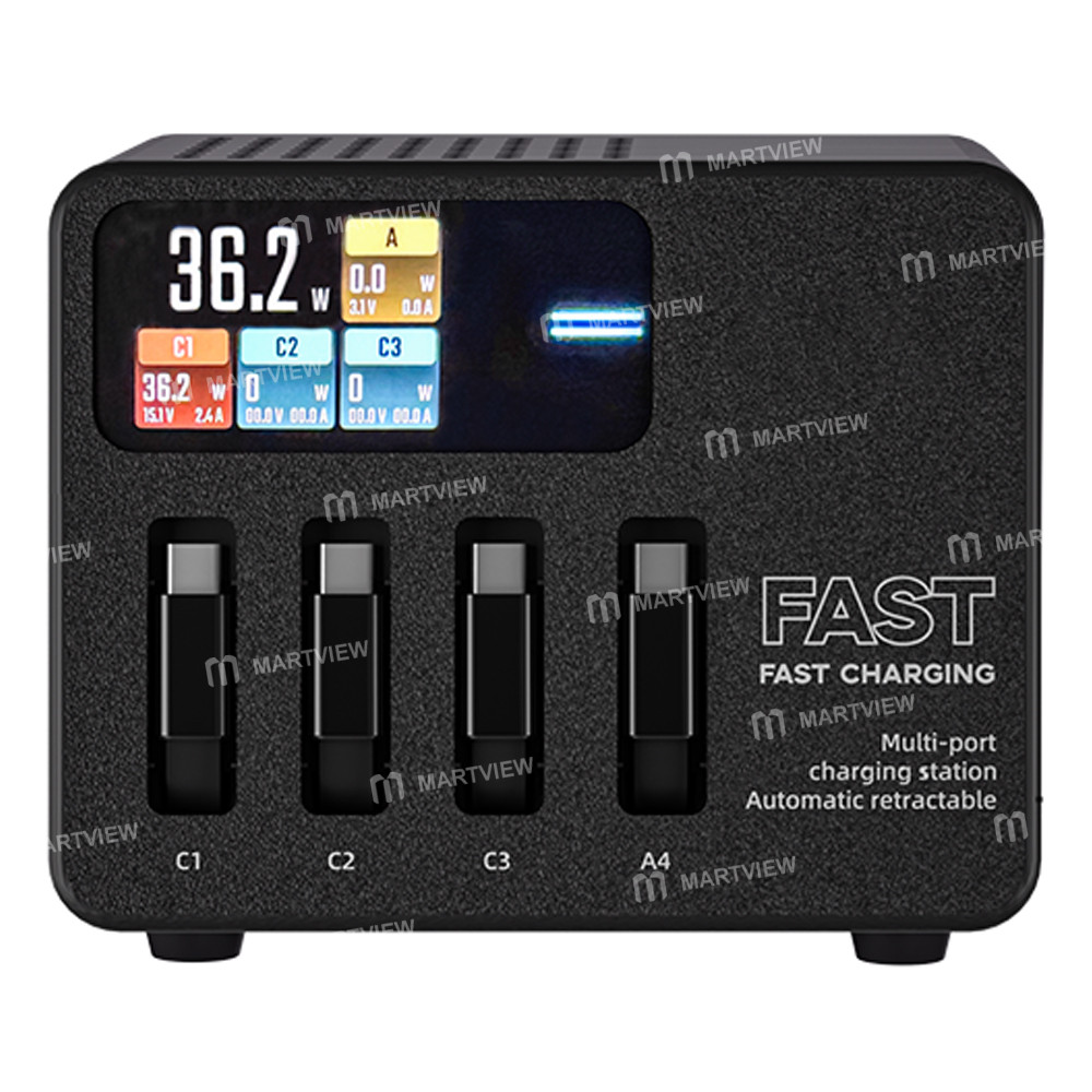 tbk 120w-multi-port-retractable-fast-charging-station-supports-up-to-iphone-40w-android-66w-2