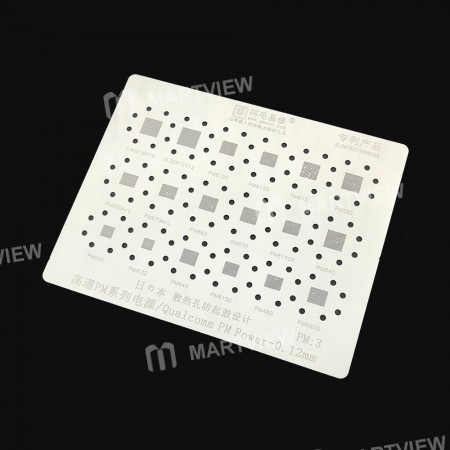 Amaoe PM3 Power IC Universal Reballing Stencil for Qualcomm PM Series PM6150 / 8150 / 562 / 845 / 48