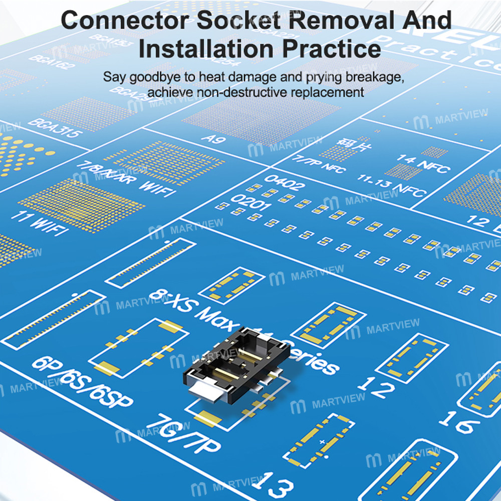 relife rl-044r-bga-chip-connector-socket-welding-test-pract-ce-board-support-iphone-17-series-7