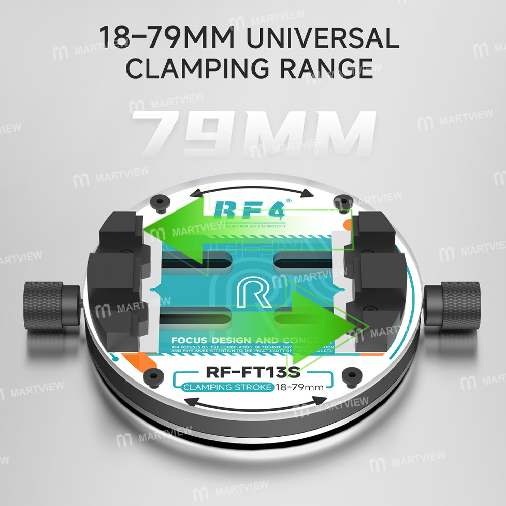 rf4 rf-ft13s-dual-knob-single-axis-ring-shaped-tempered-glass-motherboard-repair-fixture-5
