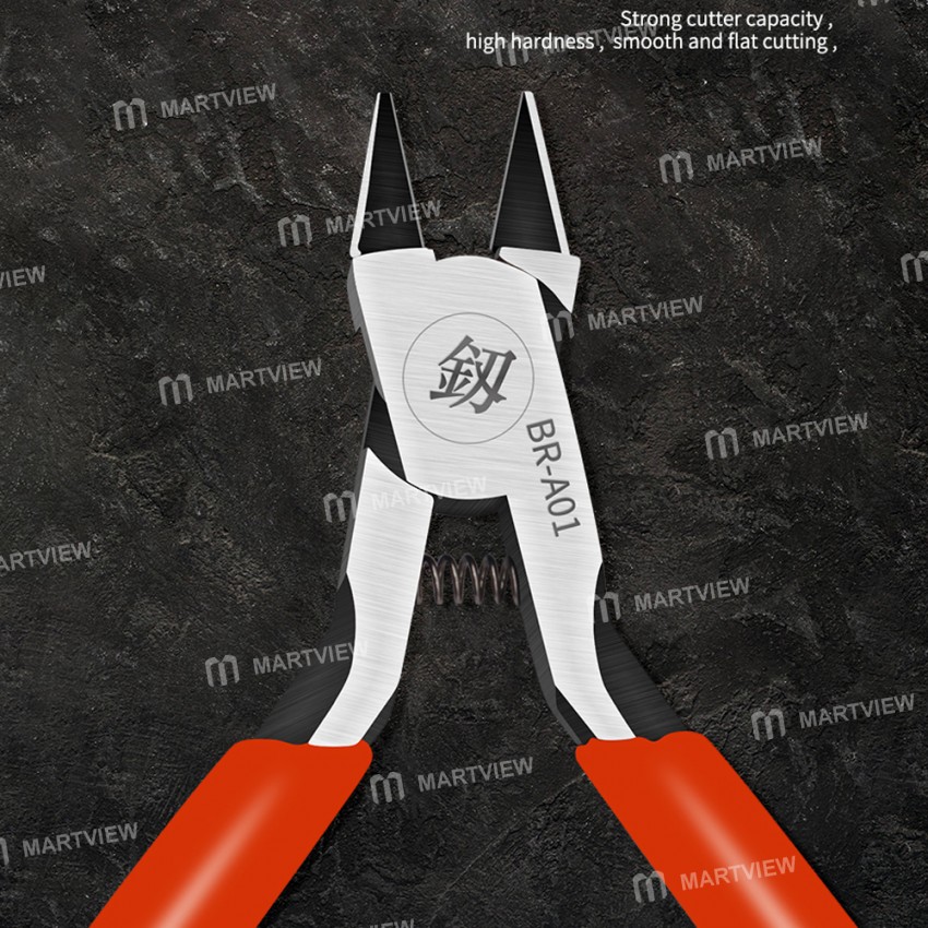 B&R BR-A01 Industrial Grade Ultra-hard and Ultra-thin Carbon Steel Bevelled Pliers