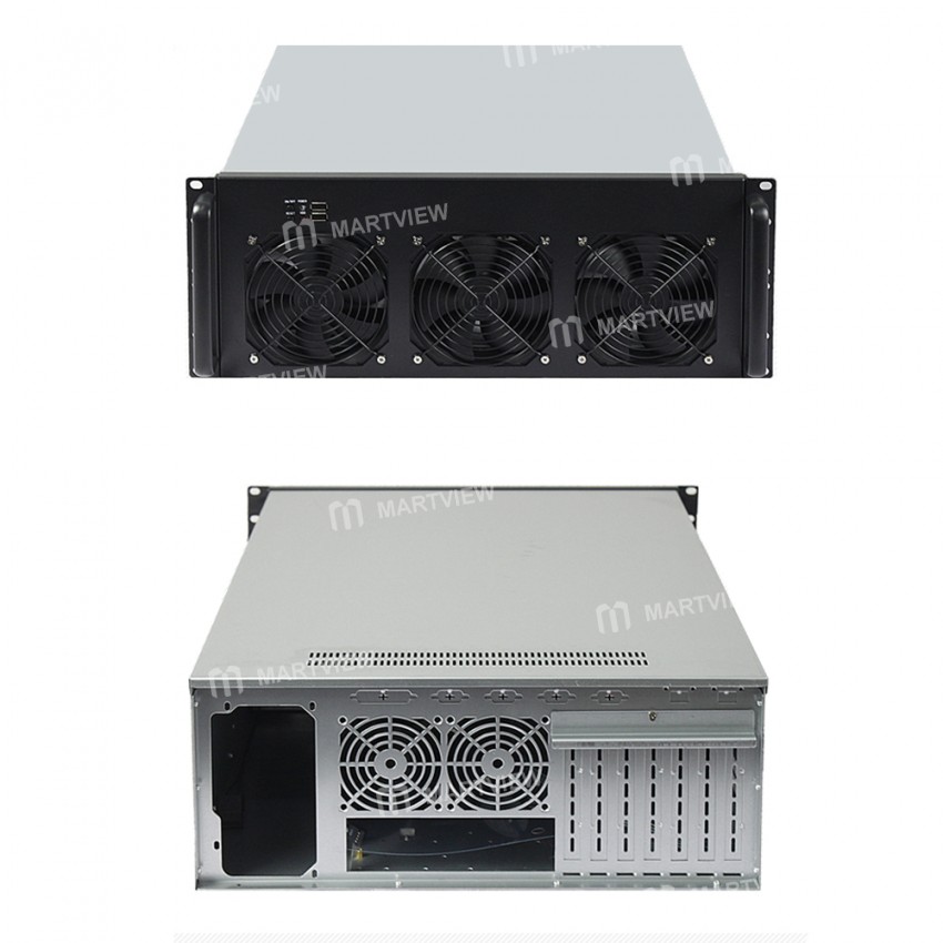 4U 28 Slots Multi Hard Disk Chassis E-ATX Motherboard Host Industrial Computer Server Chassis with 6