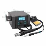 Quick 8686D+ 2-in-1 Soldering Iron Hot Air Gun Lead-free Smart Digital Display Rework Station