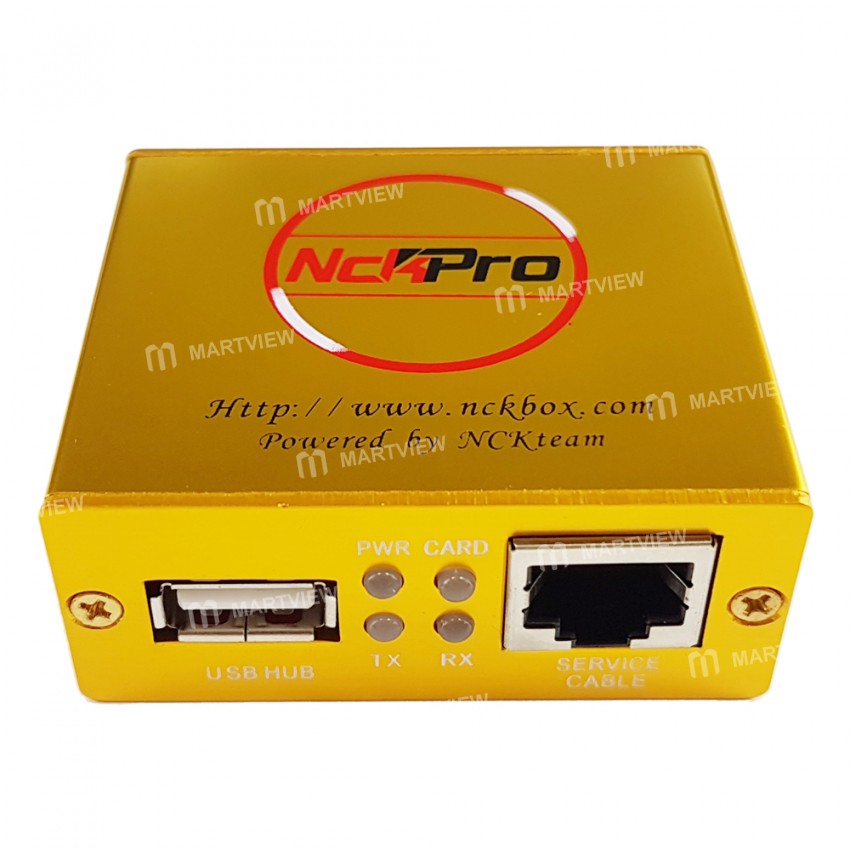 NCK Pro Box - FREE 1 Years Activation (NCK+UMT 2in1 box) Gold Color with Martview Boot Cable