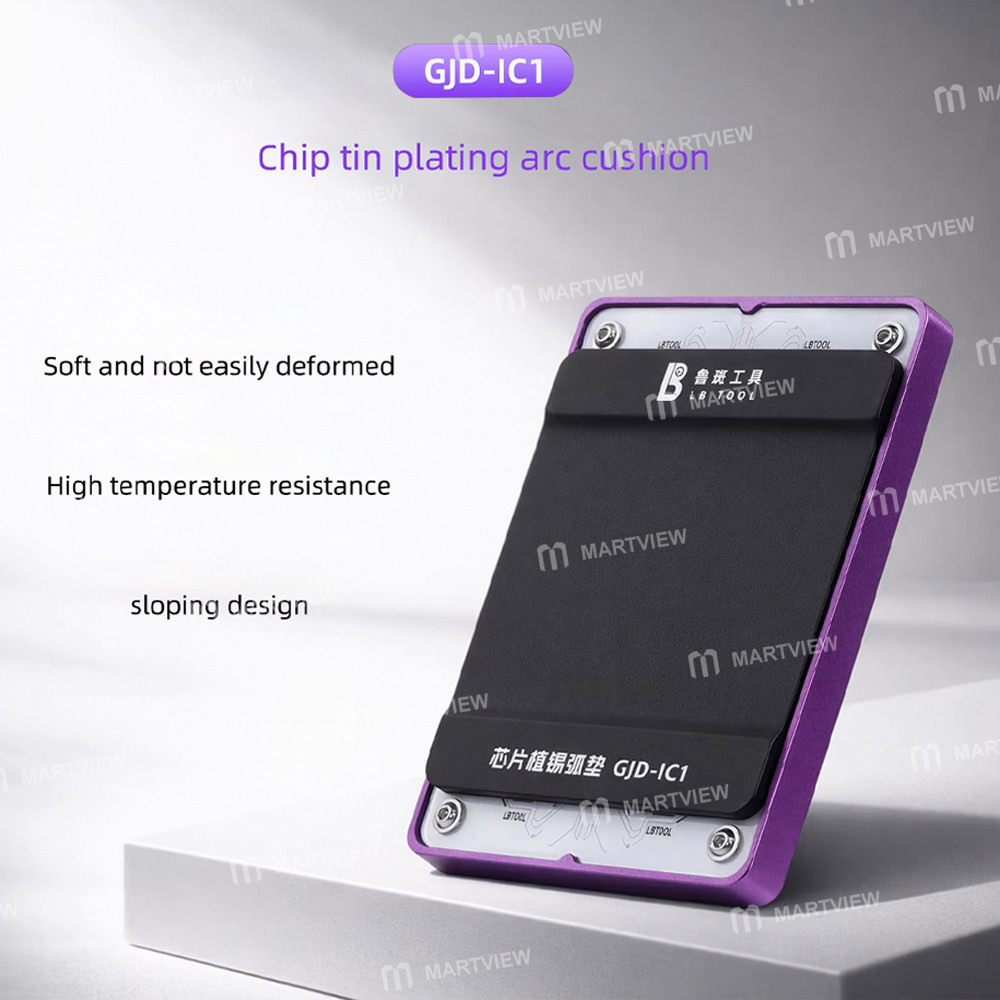 luban gjd-ic1-chip-tin-plating-arc-cushion-high-temperature-resistant-silicone-mat-2