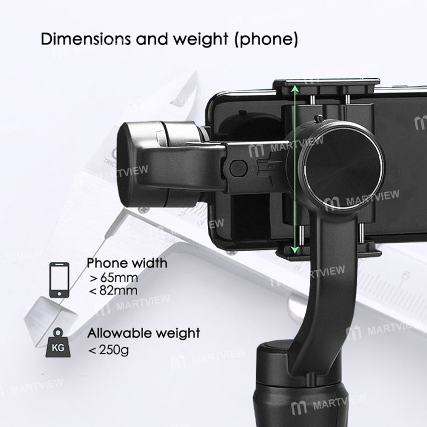 3-Axis Universal Adjustable Handheld Gimbal Stabilizer for Smartphone Camera