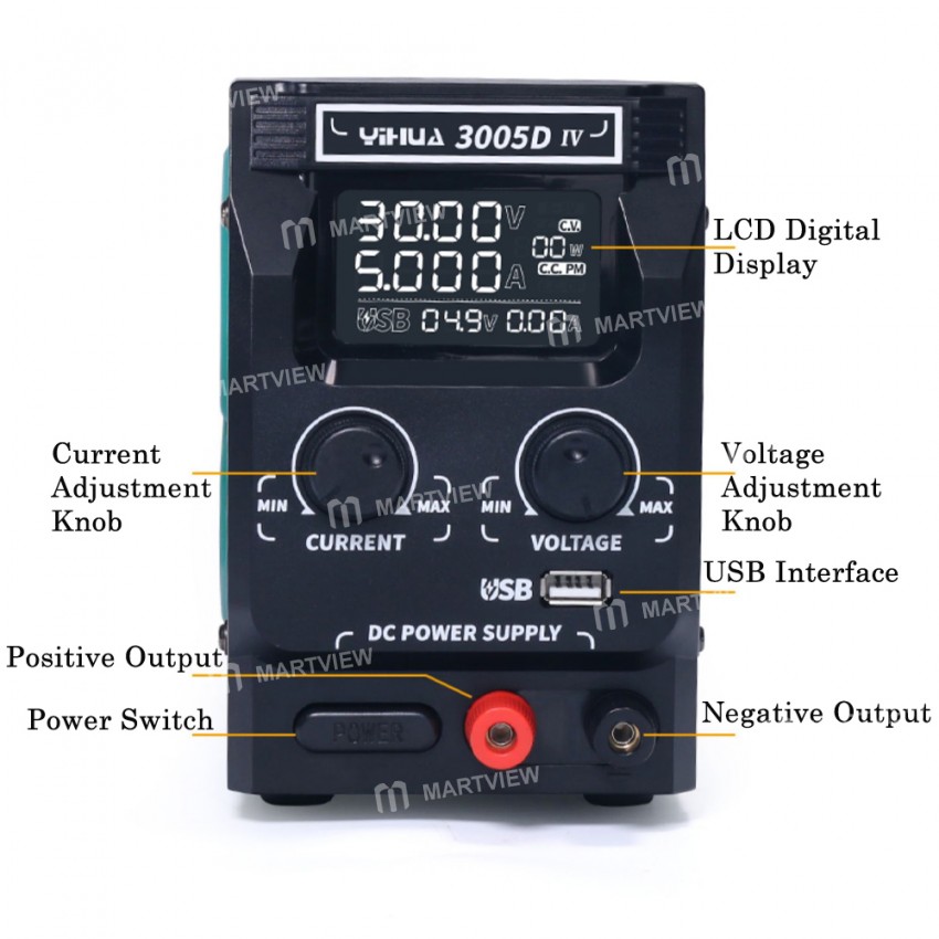 yihua 3005d-iv-30v-5a-large-screen-digital-display-high-precision-adjustable-dc-power-supply-8