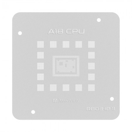 Martview RB-03 A18 CPU BGA Reballing Stencil for iPhone 16 / 16 Plus