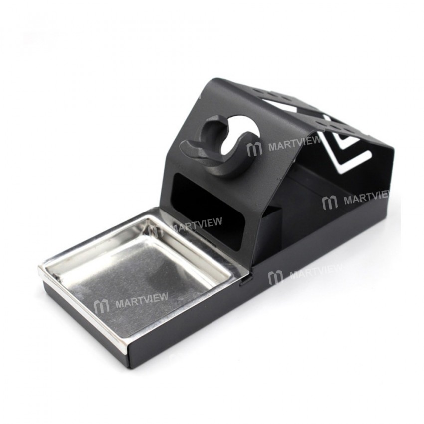T12 Soldering Iron Station Stand Bracket with Insulation Pad Brass Wire Ball Tip Cleaner Sponge
