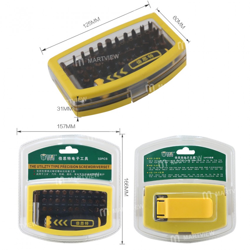 bst 2166b-32-in-1-multi-function-precision-screwdriver-set-for-mobile-phone-disassemble-repair-4