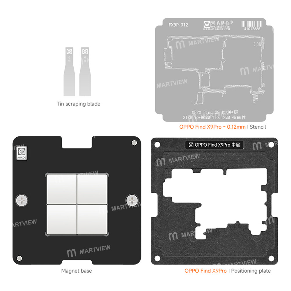 amaoe middle-layer-bga-reballing-stencil-tin-plating-platform-set-for-oppo-find-x9pro-2