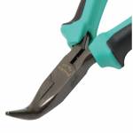 Pro'sKit PM-755 S45C Steel Anti-skid Small Curved Needle Nose Pliers