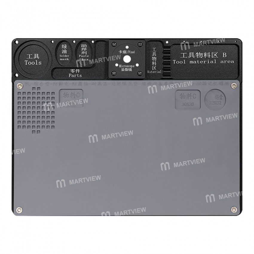 WL Aluminium Alloy Microscope Pad Mobile Phone Repair Maintenance Platform