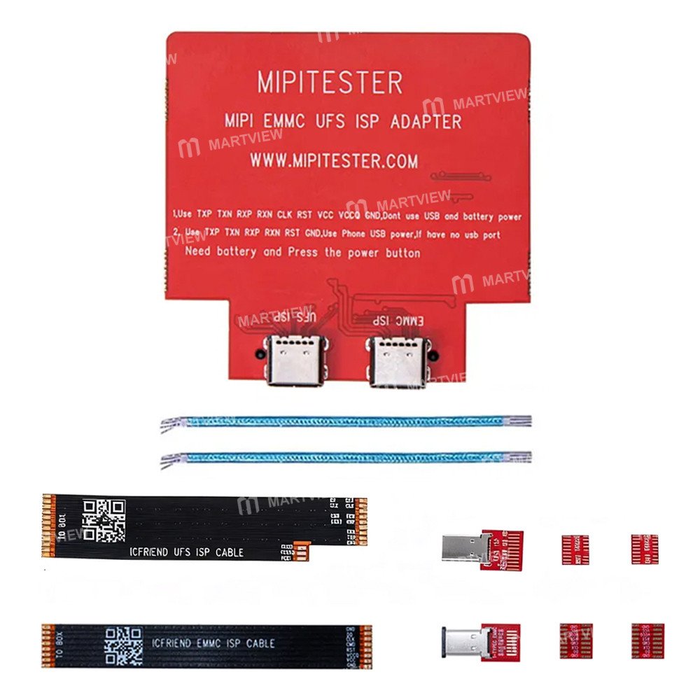 1 x UFS ISP Cable 1 x EMMC ISP Cable