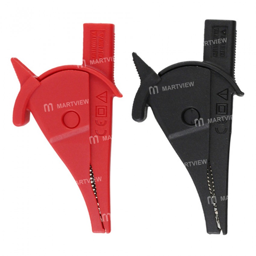UNI-T UT-C02A Alligator Clip Banana Interface Straight Plug Applies to Most Multimeters - 2Pcs