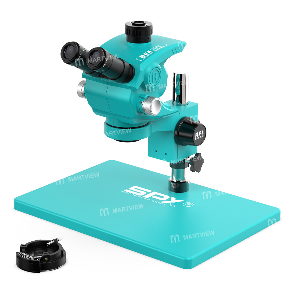 rf4 spx-62x-60x-continuous-zoom-trinocular-stereo-microscope-with-aluminum-alloy-base-2