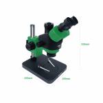 Relife RL-M3T 0.7-4.5X Trinocular HD Camera M-11 M-12 M-13 Stereo Microscope - Green