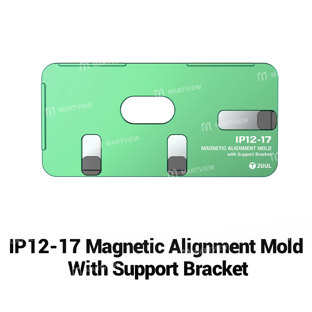2uul sh01-magnetic-alignment-mold-with-support-bracket-for-iphone-12-17pm-screen-laminating-2