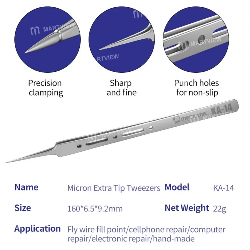 mechanic ka-14-non-magnetic-stainless-steel-sharp-hard-flying-wire-tweezers-7