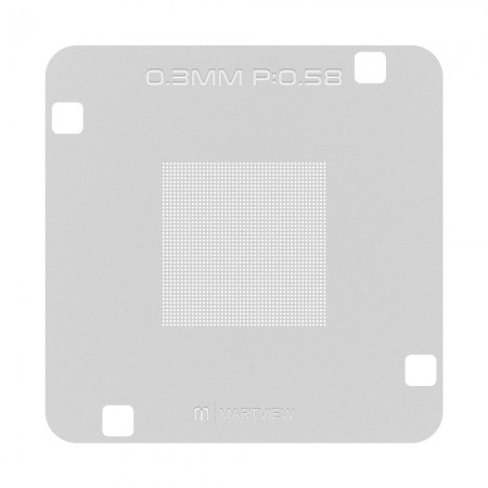Martview RB-03 0.3MM P:0.58 Spacing Solder Balls Universal BGA ICs Reballing Stencil Net