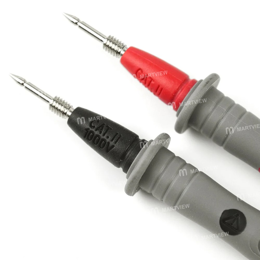 UNI-T UT-L16 Multimeter Silicone Test Lead Probe Set - 1000V 10A With Threaded Probes