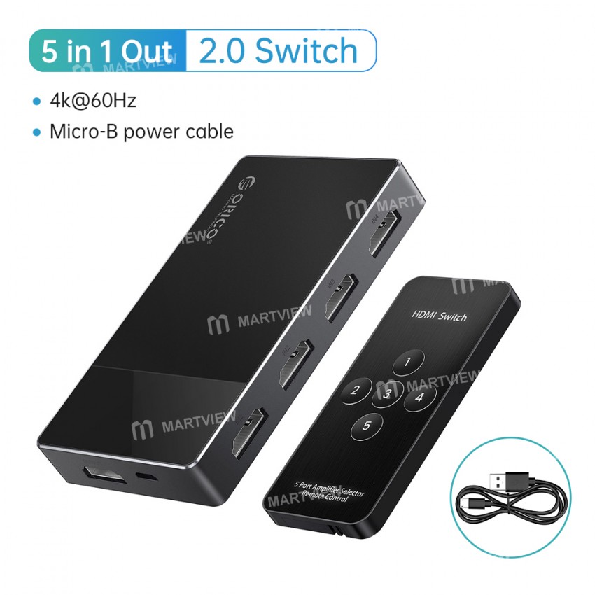 orico hd-series-hdmi-compatible-20-switch-converter-for-tv-ps5-xbox-pc-with-ir-remote-control-4