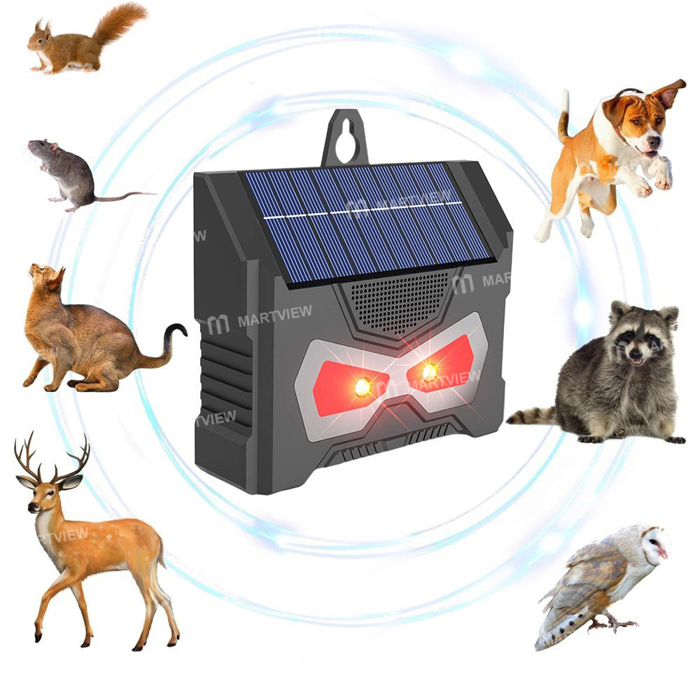 solar powered-raccoon-repeller-waterproof-ultrasonic-animal-repellent-tool-02