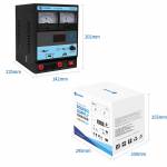 Sunshine P-1502TA 15V 2A Portable LED Digital Display DC Regulated Power Supply with USB Ports