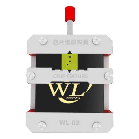 WL WL-02 Press-to-Lock Dual-Spring Quick-Lock Chip Fixture for IC Glue Removal & Soldering Repair