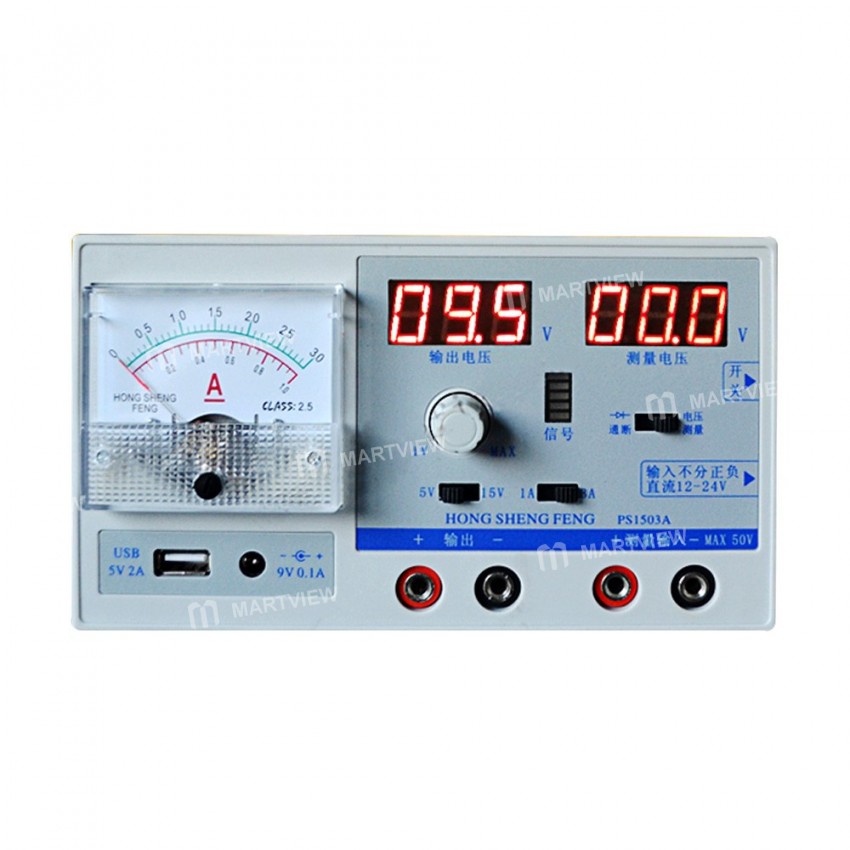 PS1502 PS1503A Dual display Adjustable Digital Regulated Mini DC Power Supply 0-15V 0-3A for Mobile