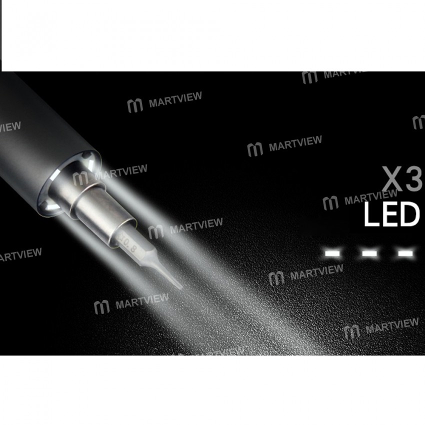 Sunshine SD-18E Precision Mini Electric Screw Driver Pocket Kit With LED Lighting for iPhone / iPad
