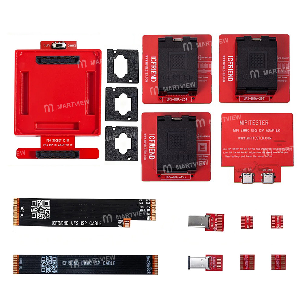 ICFriend F64 ISP Adapter Board + UFS153 + UFS254 + UFS297 + ISP Adapter + ISP Cable