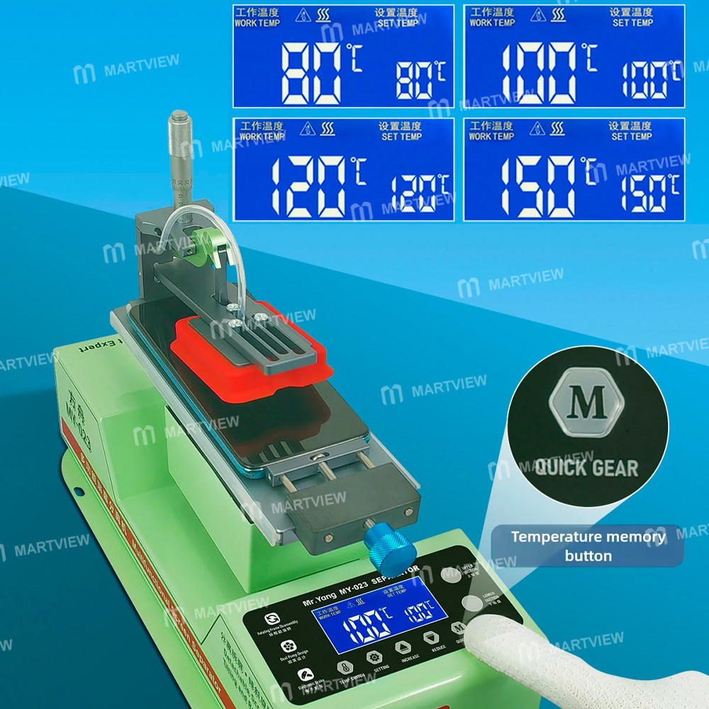 mr yang-my-023-360-degree-rotating-mobile-phone-screen-heating-separator-with-built-in-dual-pumps-7