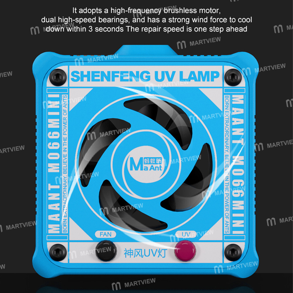 maant m066-mini-2-in-1-uv-curing-light-with-cooling-fans-for-mobile-phones-motherboard-pcb-repair-8