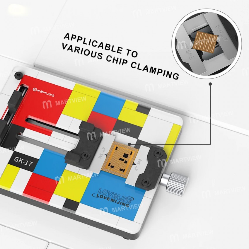mijing gk17-colorful-universal-toughened-insulated-glass-motherboard-repair-fixture-5