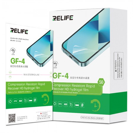 Relife GF-4 Pressure-resistant HD Hydrogel Film without Recharge Code - 50Pcs