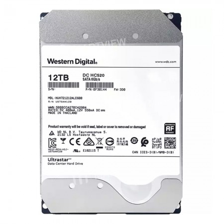 Western Digital 12TB 7200rpm SATA III 3.5" Internal HDD - ( 5 Years Manufacturer Warranty)
