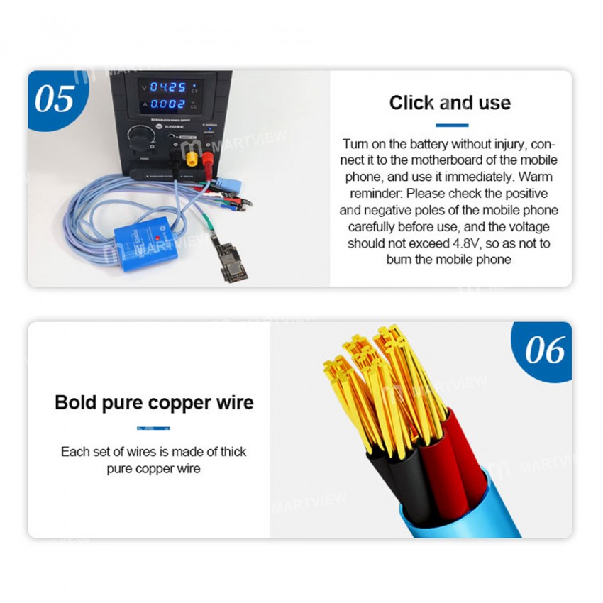 Sunshine SS-905A V7.0 Dedicated Power Supply Boot Activation Cable for iPhone 6 - 13Pro Max