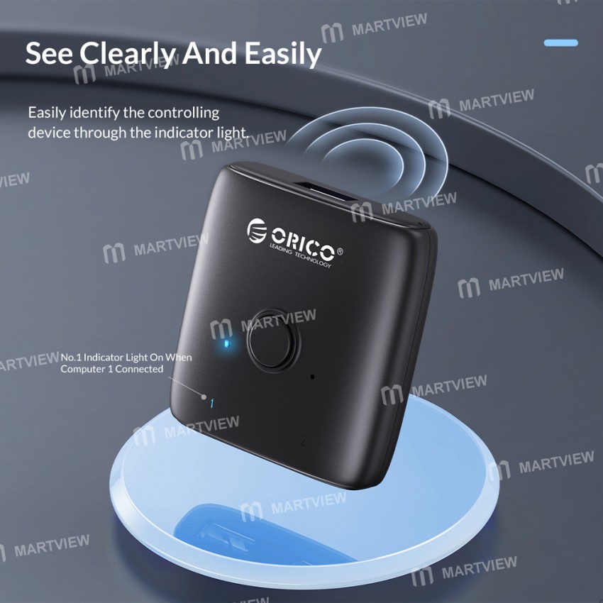 Orico HS2-B1 USB3.0 Free-drive Sharing Switch for Printer / USB Disk / Mouse / Keyboard / Scanner /