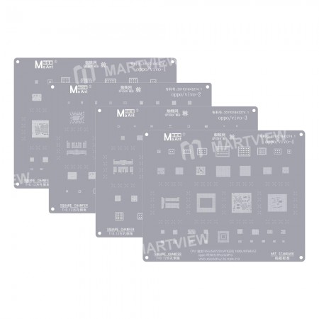MaAnt 0.12mm High-quality CPU Chip Series BGA Reballing Stencil for OPPO / VIVO Mobile Phone